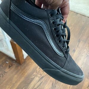 Black vans great condition-worn maybe 3 times